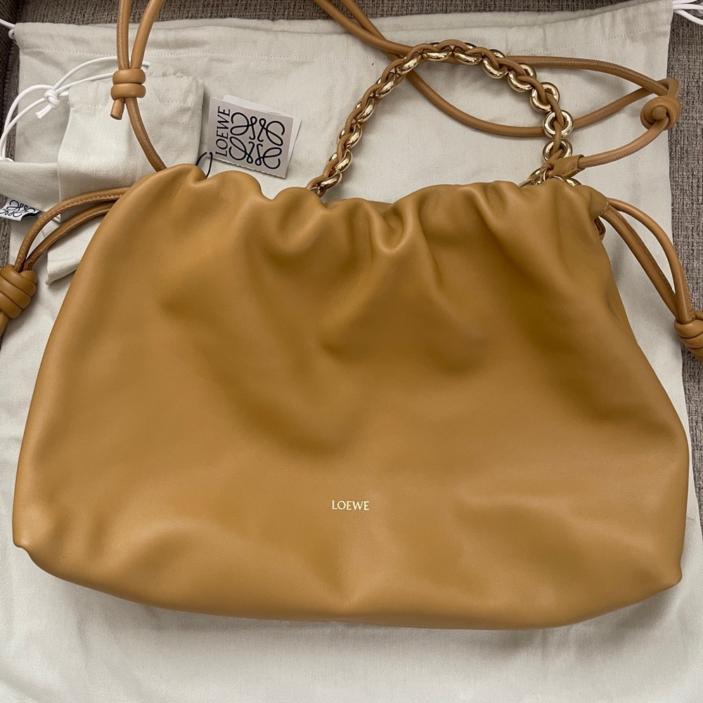 Loewe Large Flamenco donut Leather Chain Shoulder Bag - Picture 3 of 8